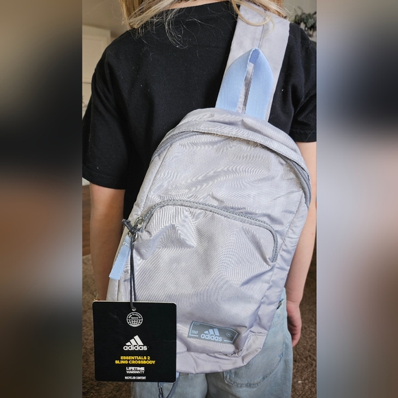 Adidas Gray Sling Bag - Picture 1 of 8